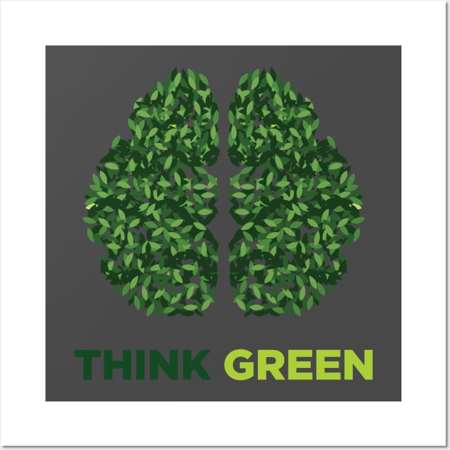 Think Green Wall Art by Brash Ideas